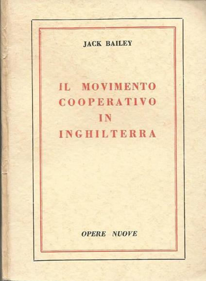 Il movimento cooperativo in Inghilterra - copertina