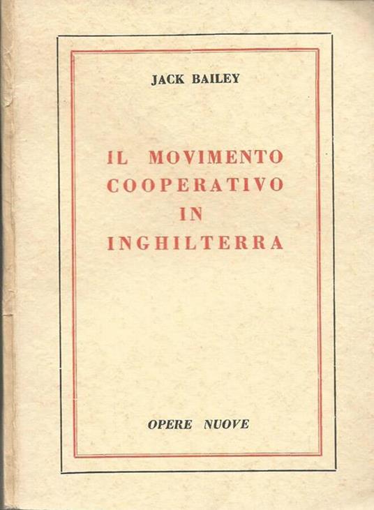Il movimento cooperativo in Inghilterra - copertina