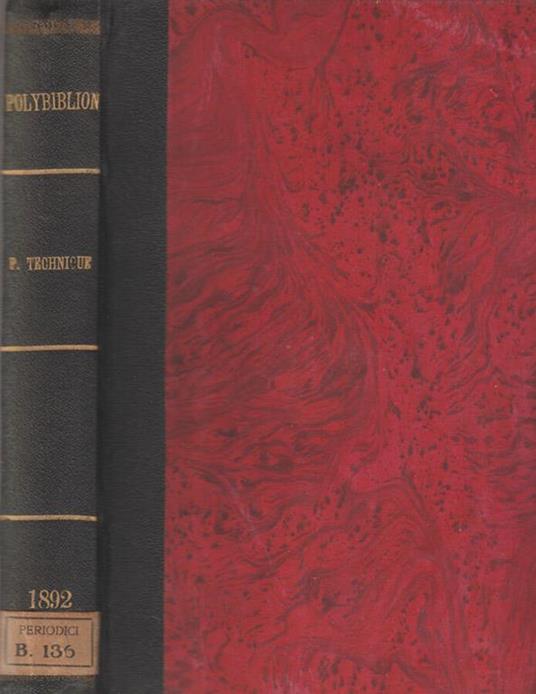Polybiblion Revue Bibliographique Universelle. Partie Technique. Deuxieme serie - Tome Dix-Huitieme - Angelico da Civitavecchia - copertina