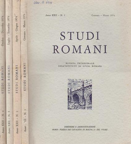 Studi Romani - Angelico da Civitavecchia - copertina
