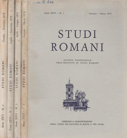 Studi Romani - Angelico da Civitavecchia - copertina