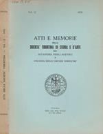 Atti e Memorie della Società Tiburtina di Storia e d'Arte già Accademia degli Agevoli e Colonia degli Arcadi Sibillini