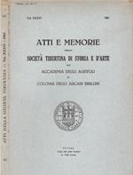 Atti e Memorie della Società Tiburtina di Storia e d'Arte già Accademia degli Agevoli e Colonia degli Arcadi Sibillini