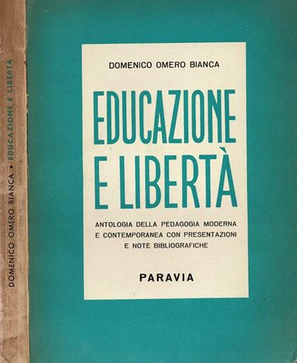 Educazione e libertà - copertina