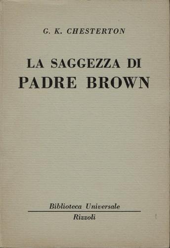 saggezza di Padre Brown - Gilbert K. Chesterton - copertina