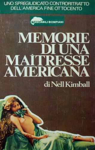 Memorie di una maitresse americana - Nell Kimball - copertina