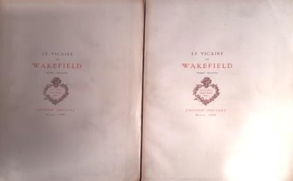 Le vicaire de Wakefield - Oliver Goldsmith - copertina