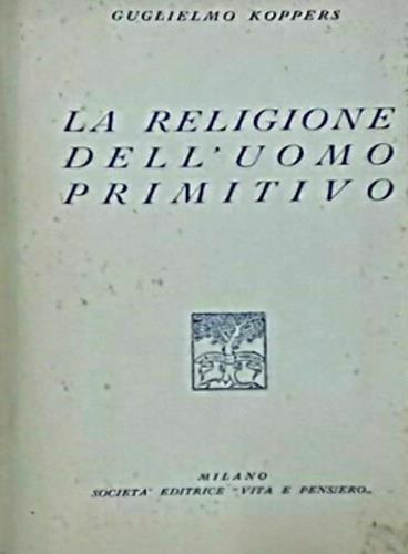 religione dell'uomo primitivo - copertina