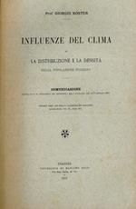 Influenze del clima su la distribuzione e la densità della popolazione italiana