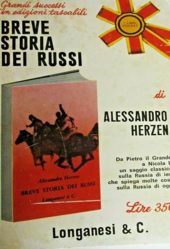 Breve storia dei russi - Aleksandr Herzen - copertina