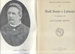 Miscellanea lucchese di studi storici e letterari in memoria di Salvatore Bongi. Ritratto del Bongi all'antipor