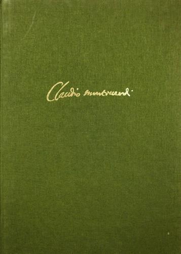 Madrigali a 5 voci. Libro nono - Claudio Monteverdi - copertina