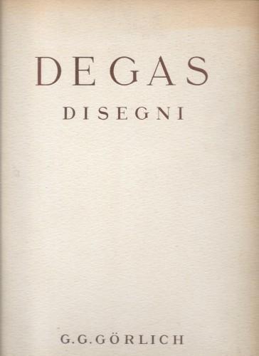 DEGAS 28 disegni - Giorgio Nicodemi - copertina