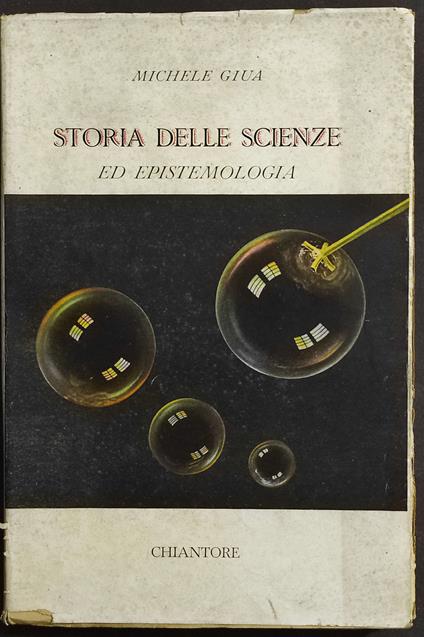 Storia delle Scienze ed Epistemologia - Michele Giua - copertina