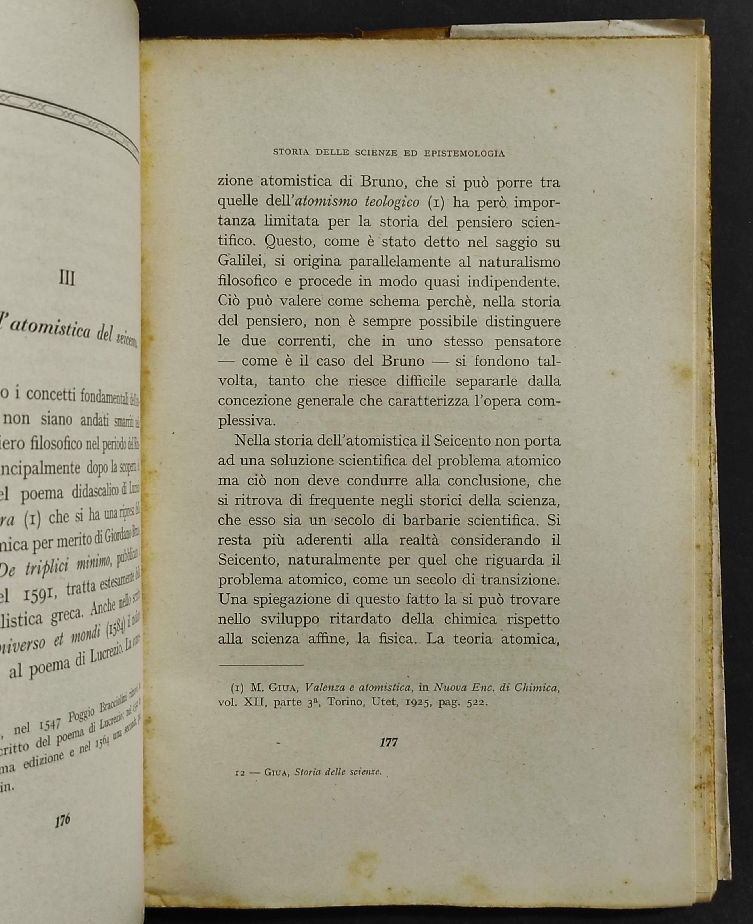 Storia delle Scienze ed Epistemologia