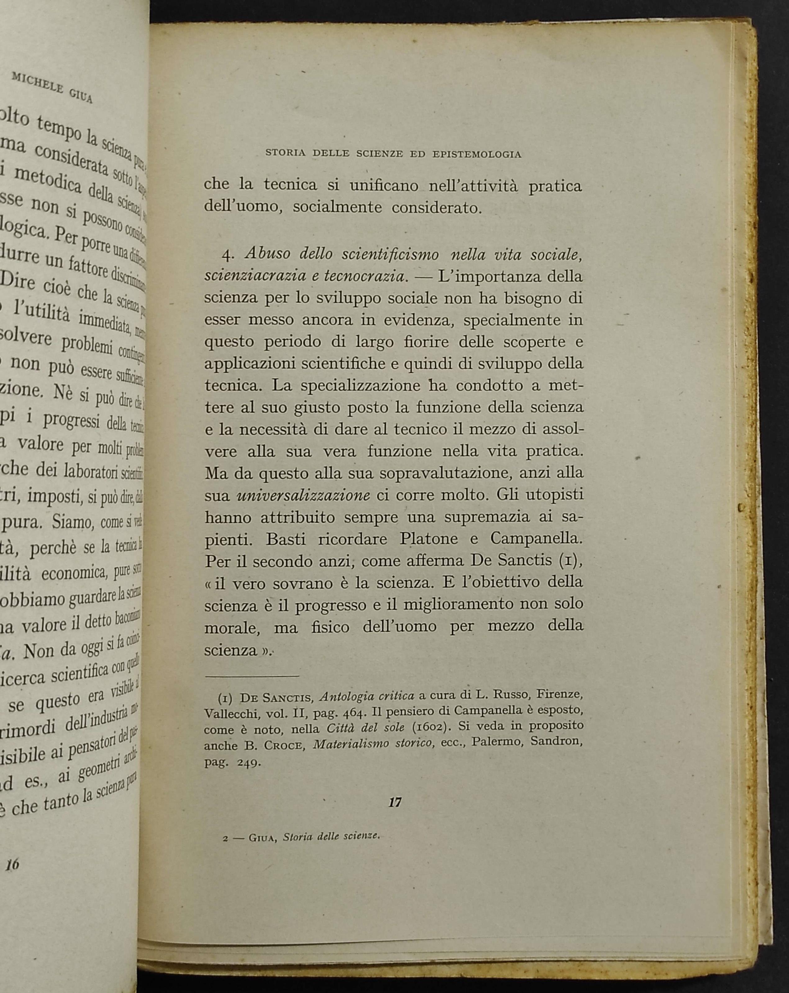 Storia delle Scienze ed Epistemologia