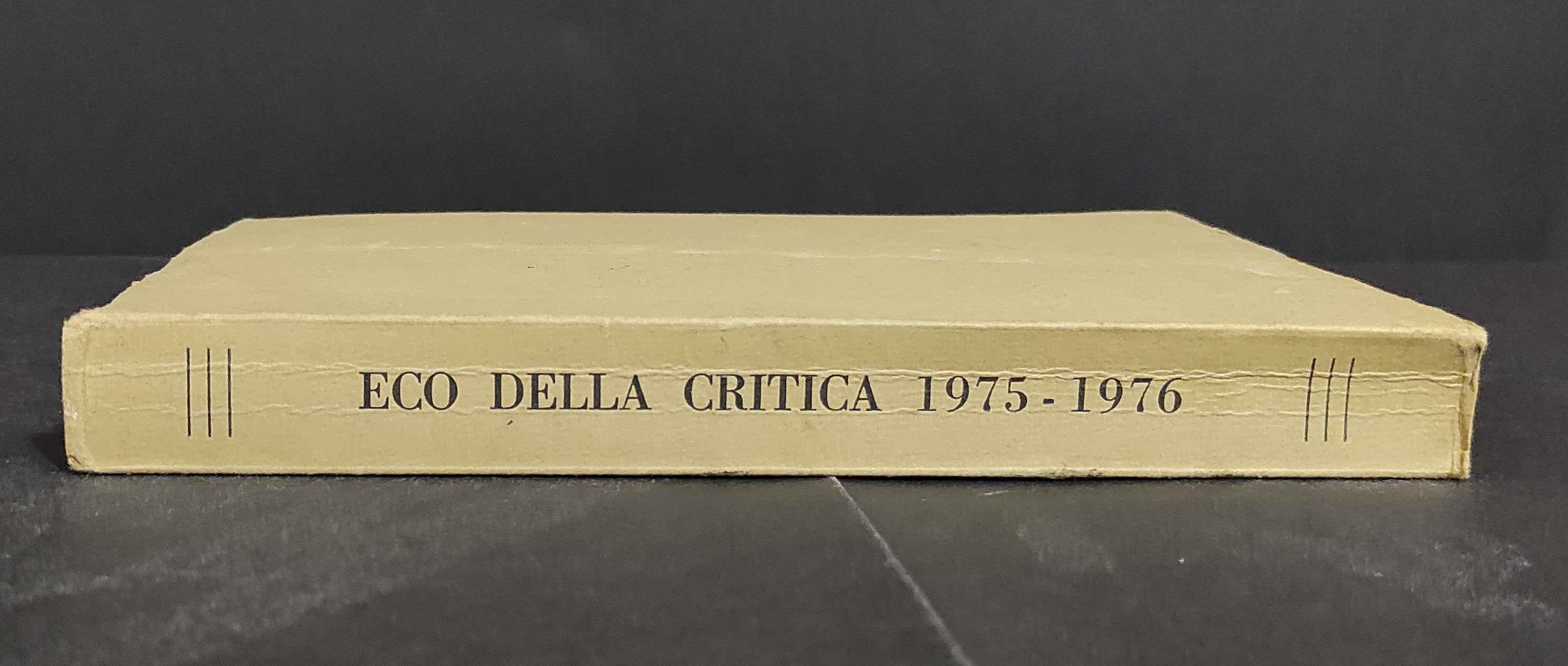 Eco della Critica Dizionario-Prontuario 1975-1976