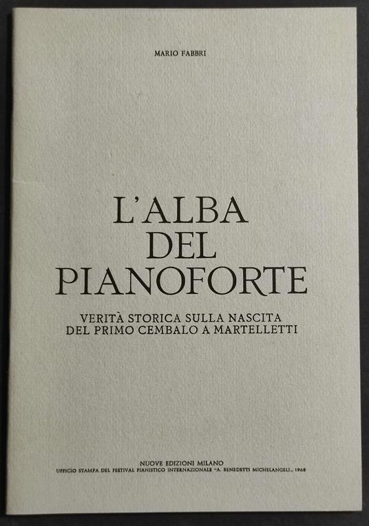 L' Alba del Pianoforte - Mario Fabbri - copertina