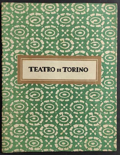 Teatro di Torino - copertina