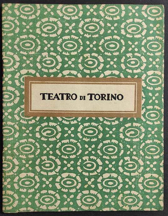 Teatro di Torino - copertina