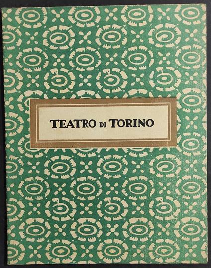 Teatro di Torino - copertina