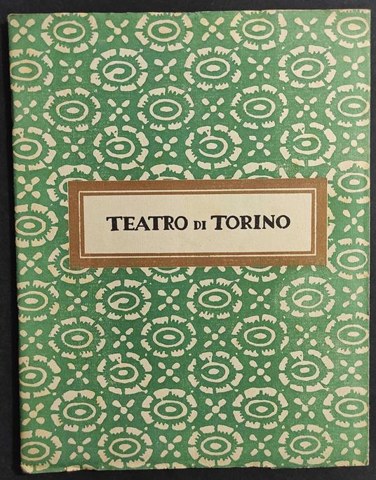 Teatro di Torino - copertina