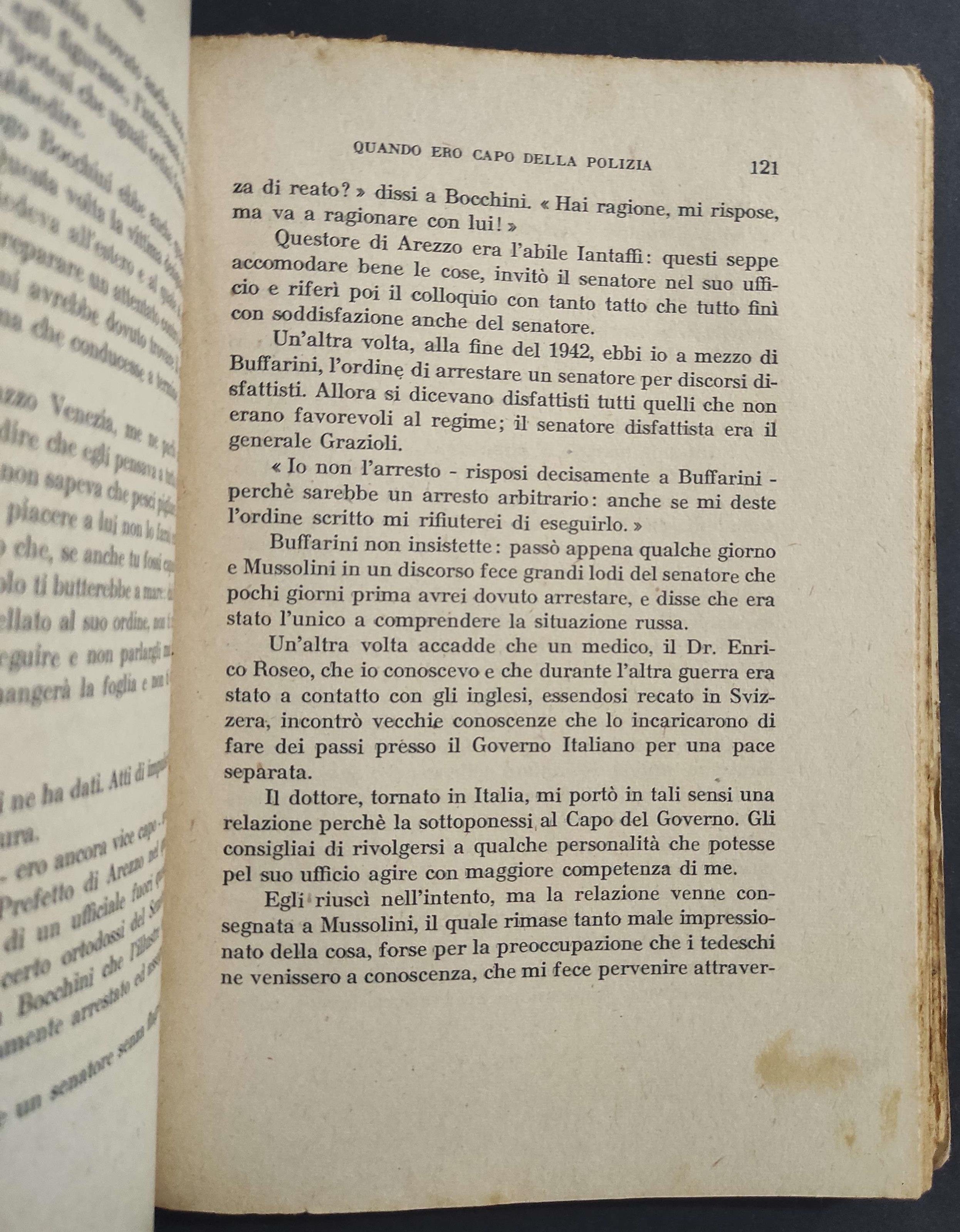 Quando Ero Capo della Polizia 1940-1943