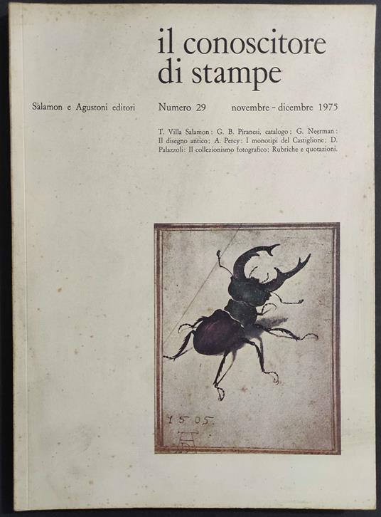 Il Conoscitore di Stampe N.29 - copertina
