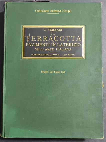 Terracotta e Pavimenti in Laterizio nell'Arte Italiana - G. Ferrari - copertina