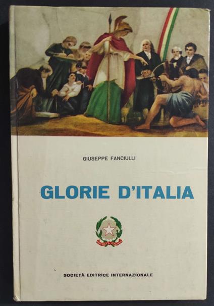 Glorie d'Italia - Giuseppe Fanciulli - copertina