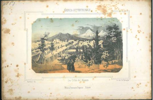 Litografia di veduta di Città del Messico - copertina