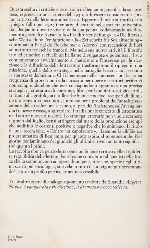 Critiche e recensioni. Tra avanguardie e letteratura di consumo - Walter Benjamin - 2
