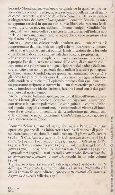 Candido ovvero Un sogno fatto in Sicilia - Leonardo Sciascia - 2