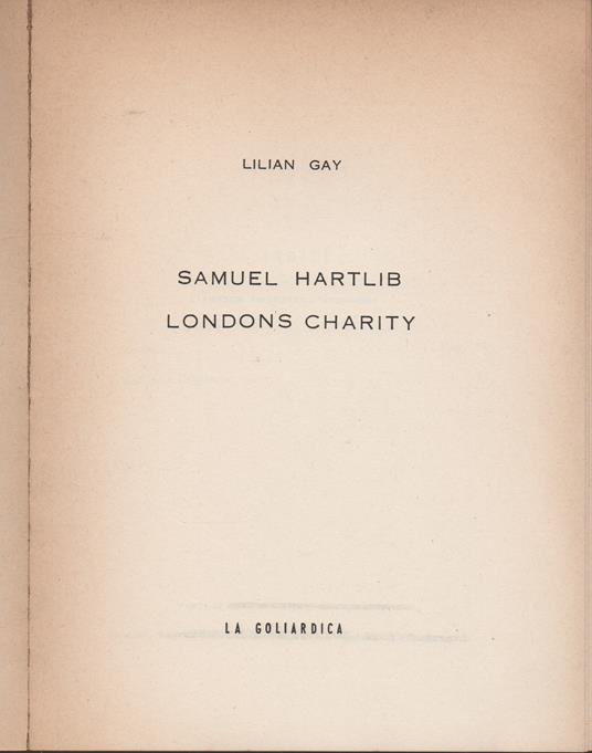 Samuel Hartlib Londons charity - 2