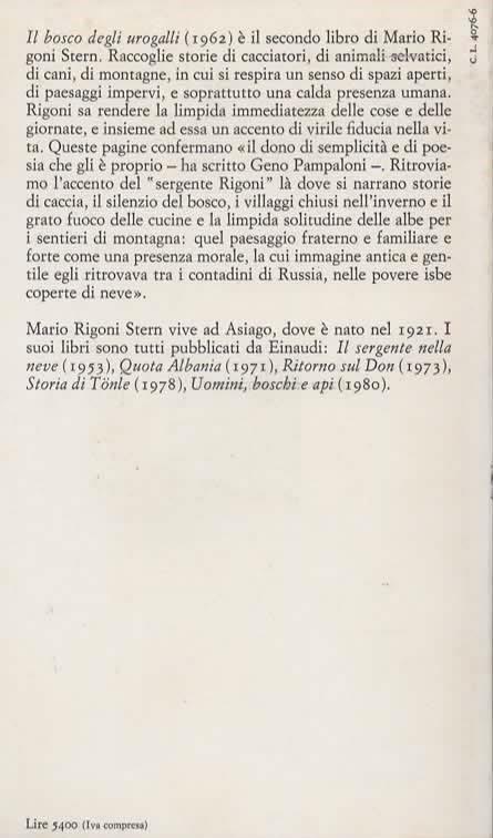 Il bosco degli urogalli - Mario Rigoni Stern - 2
