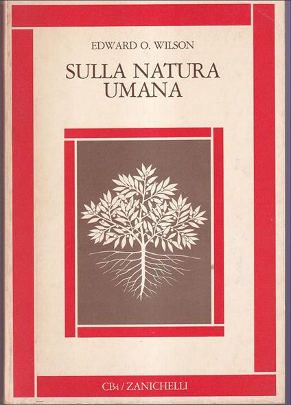 Sulla natura umana - Edward O. Wilson - copertina