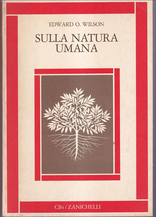 Sulla natura umana - Edward O. Wilson - copertina