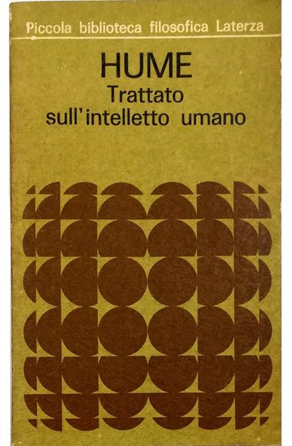 Trattato sull'intelletto umano - copertina
