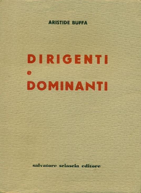 Dirigenti e dominanti - copertina