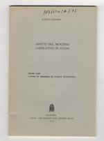 Aspetti del processo legislativo in Italia