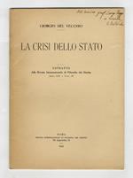 La crisi dello Stato