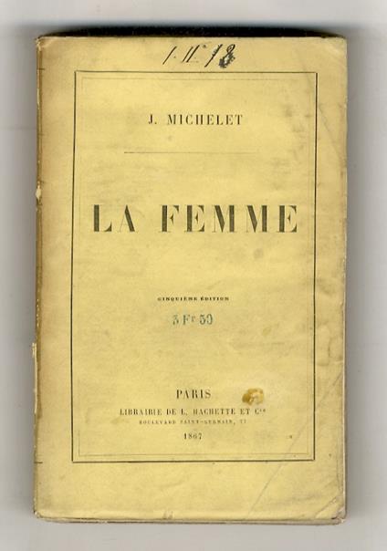 La Femme. 5ème édition - Jules Michelet - copertina