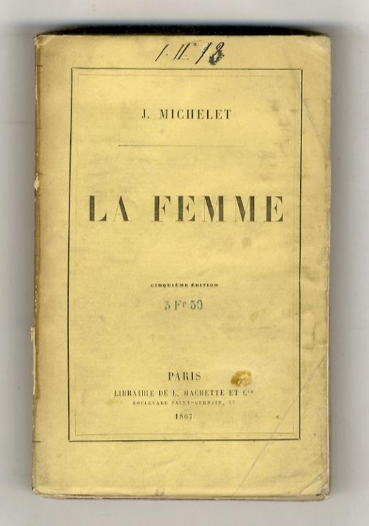 La Femme. 5ème édition - Jules Michelet - copertina