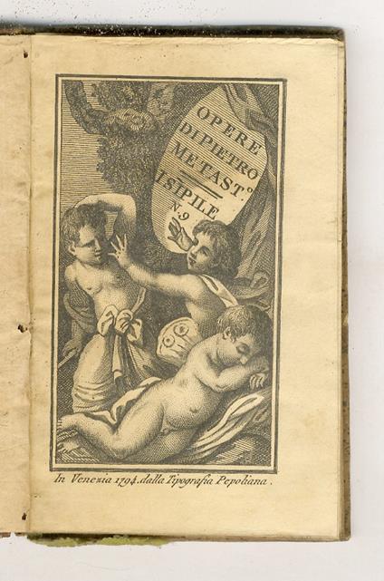Isipile - Pietro Metastasio - copertina