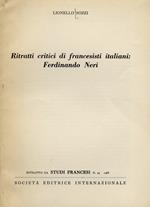 Ritratti critici di francesisti italiani: Ferdinando Neri