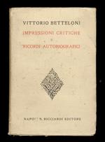 Impressioni critiche e ricordi autobiografici