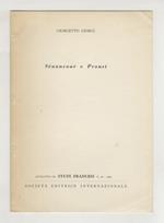 Sénancour e Proust. Estratto da Studi Francesi, n. 26 - 1965