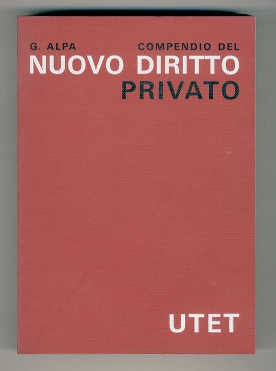 Compendio del nuovo diritto privato - Guido Alpa - copertina