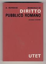 Manuale di diritto pubblico romano. Seconda edizione