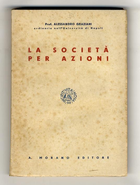 La società per azioni - Alessandro Graziani - copertina